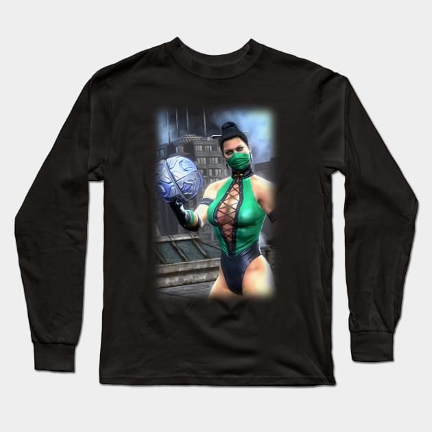 Jade Mortal Kombat (Mortal Kombat X) Characters - Poster,T-shirts and more. Long Sleeve T-Shirt by Semenov